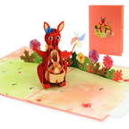 3D Pop-Up Karte Känguru