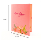 3D Pop-Up Karte Blumenstrauß Tulpen