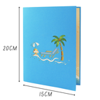 Pop-Up Karte Strand Szene