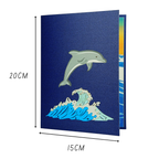 3D Pop-Up Karte Delfin