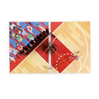 3D Pop-Up Karte Basketball Dunk