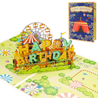 3D Pop-Up Karte Jahrmarkt