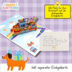 Pop-Up Karte Geburtstagszug