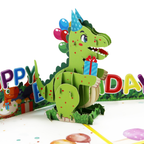 3D Pop-Up Geburtstagskarte Dinosaurier