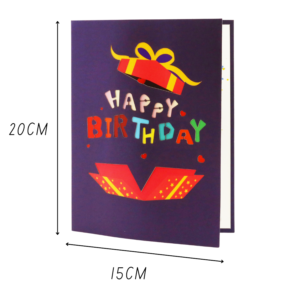 3D Pop-Up Karte Happy Birthday