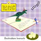 3D Pop-Up Karte Dinosaurier