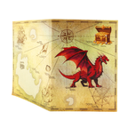3D Pop-Up Karte Drache mit Schatztruhe
