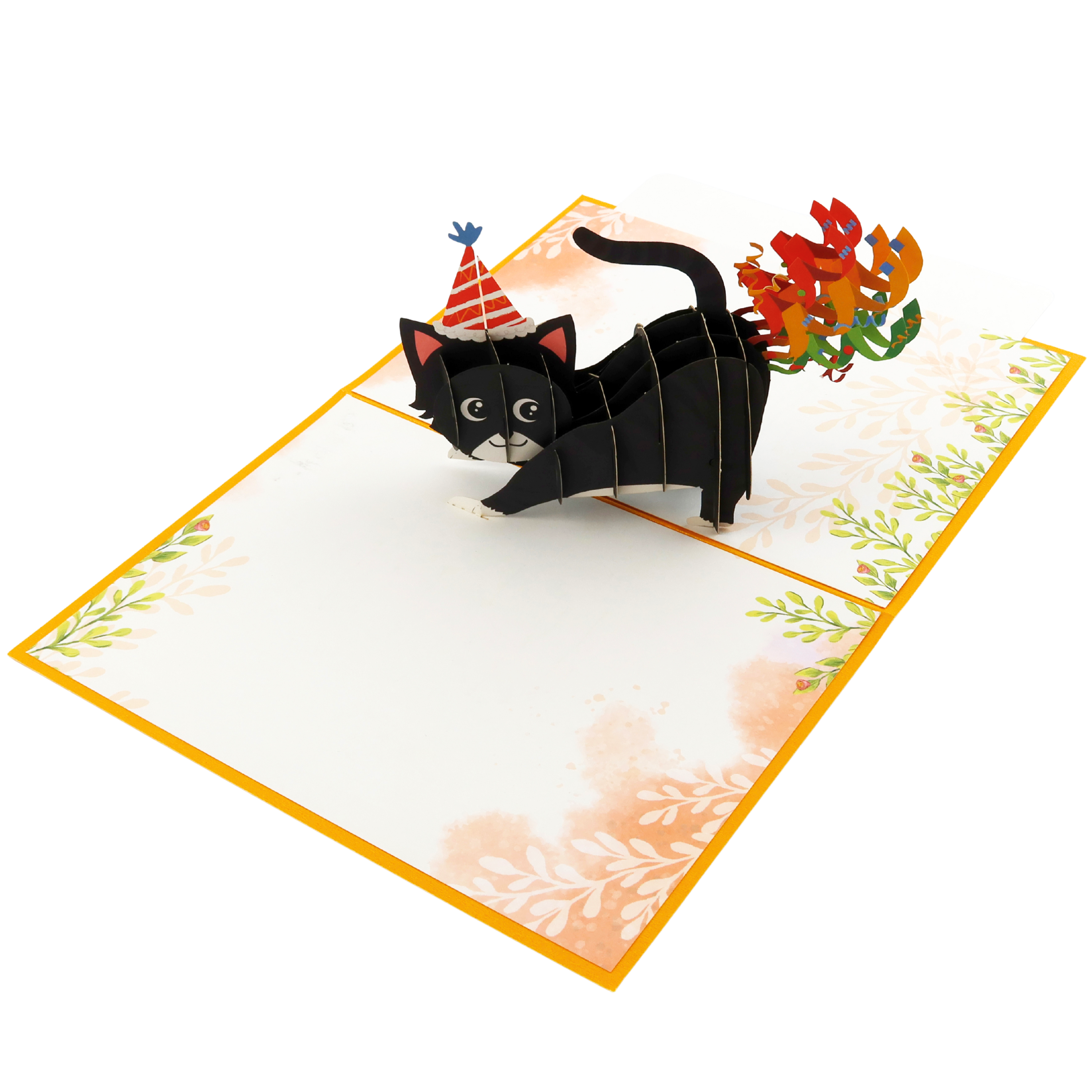 3D Pop-Up Karte Geburtstagskarte Katze