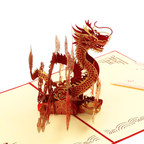 3D Pop-Up Karte Drache