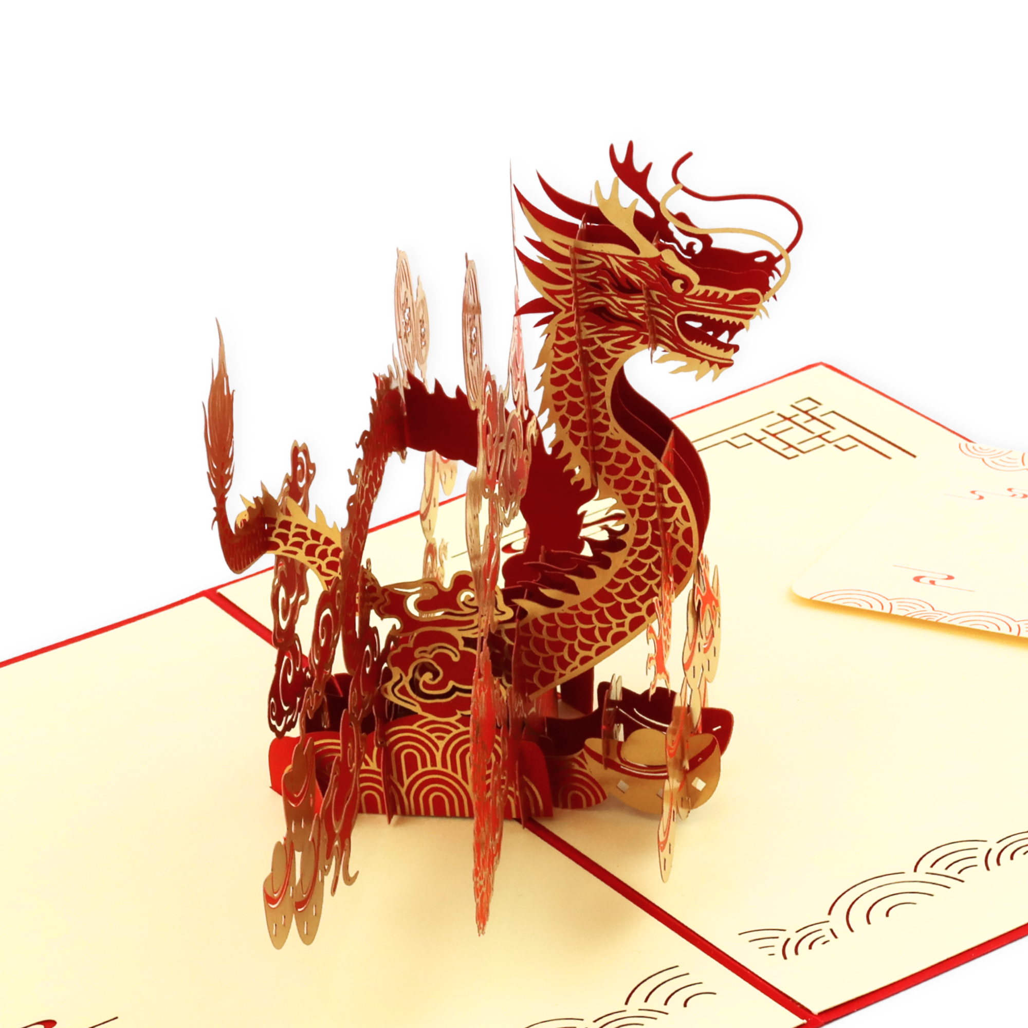 3D Pop-Up Karte Drache