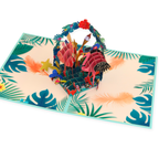 3D Pop-Up Karte Flamingo