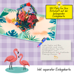 3D Pop-Up Karte Flamingo