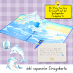 3D Pop-Up Karte Delfin