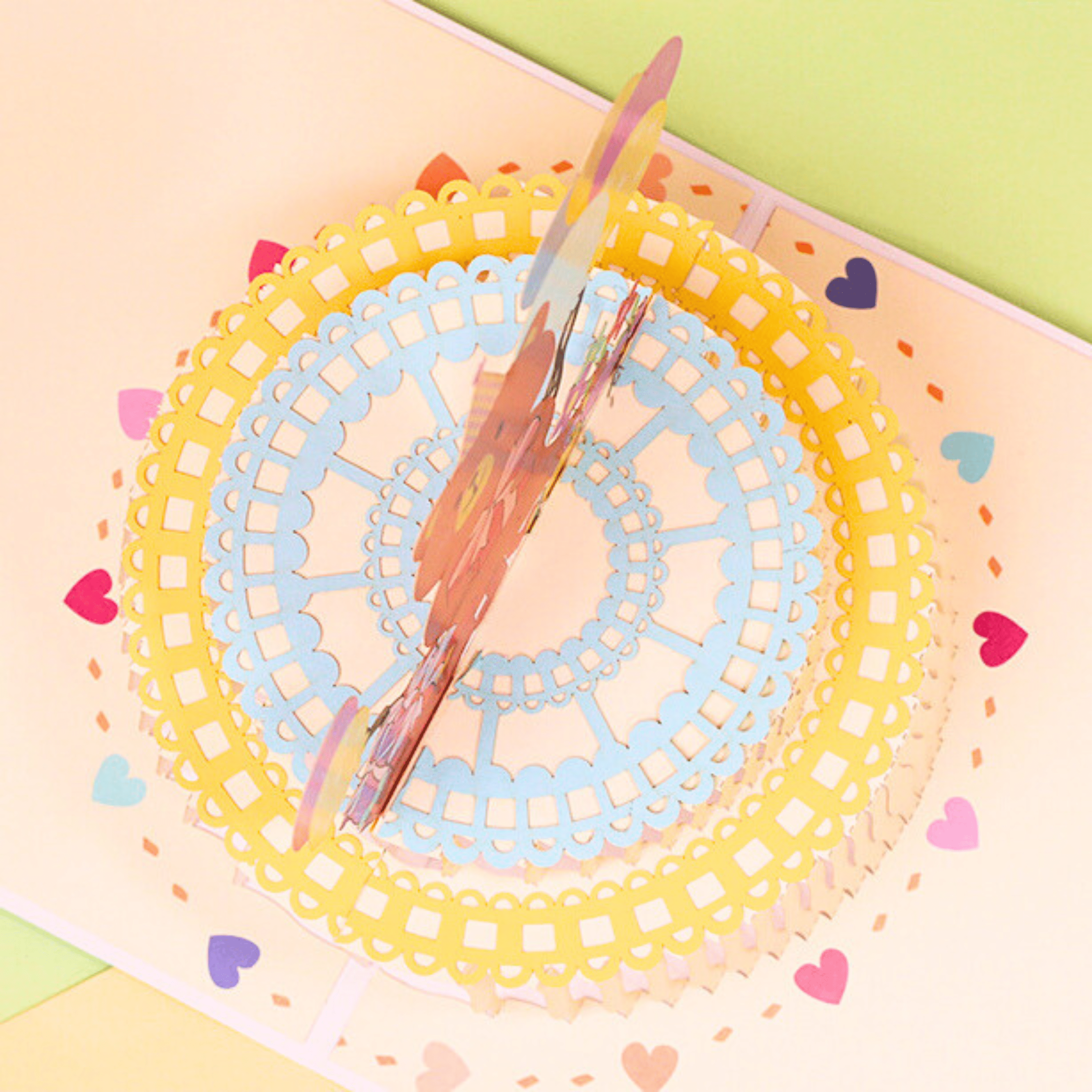 3D Pop - Up Geburtstagskarte Teddybär - DORAFIORA