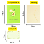 3D Pop - Up Karte Avocado - DORAFIORA