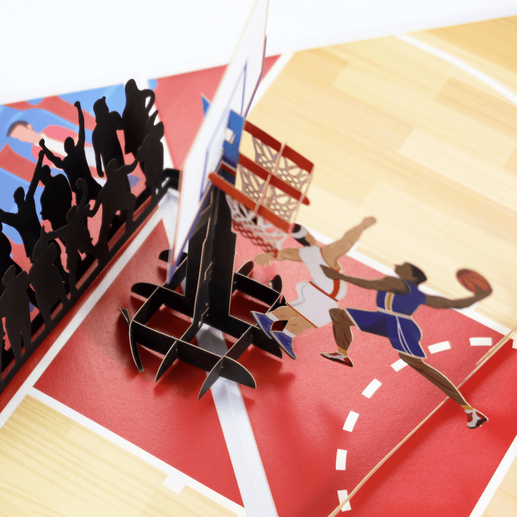 3D Pop - Up Karte Basketball Dunk - DORAFIORA