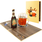3D Pop - Up Karte Bier - DORAFIORA