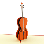 3D Pop - Up Karte Cello/Geige/Violine - DORAFIORA