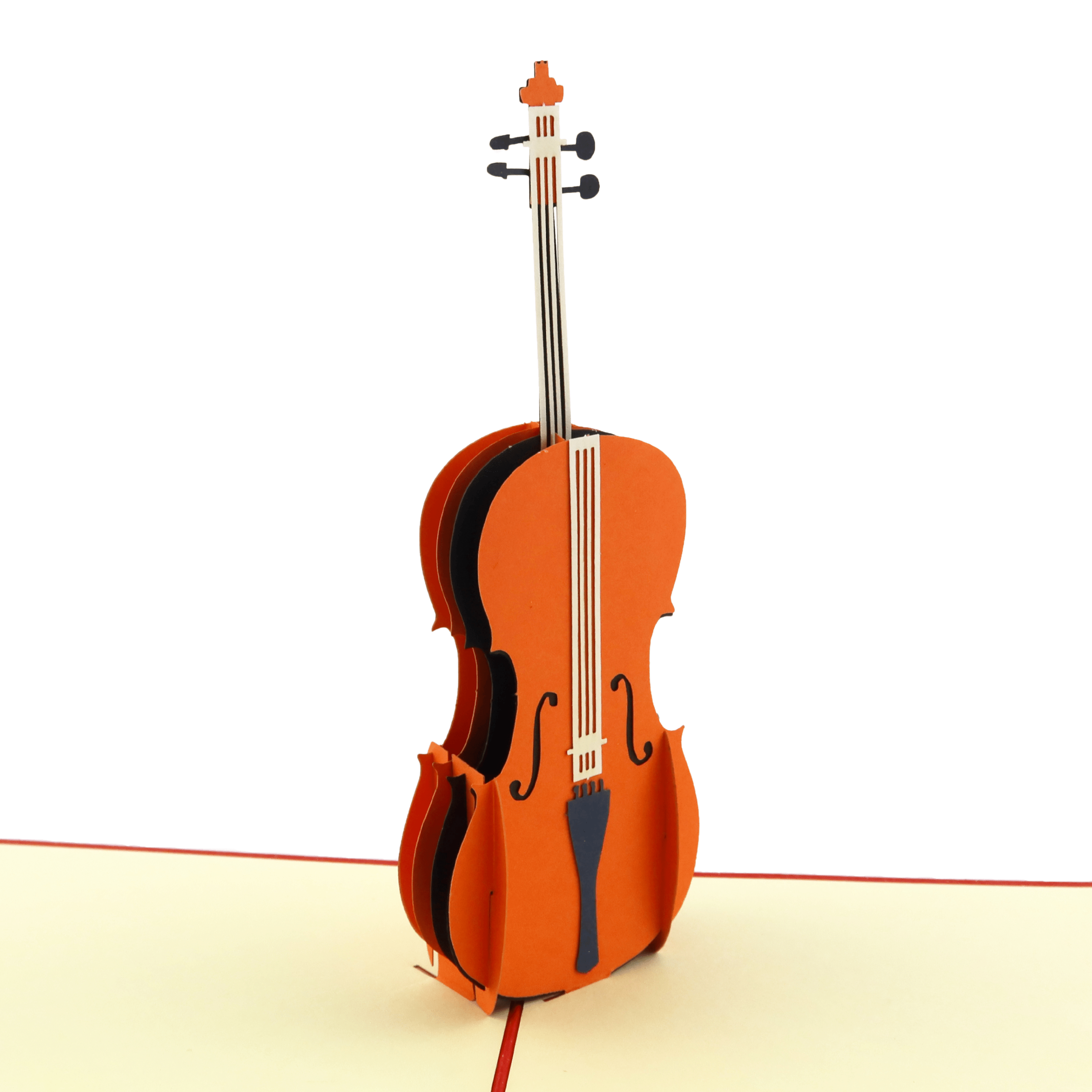 3D Pop - Up Karte Cello/Geige/Violine - DORAFIORA