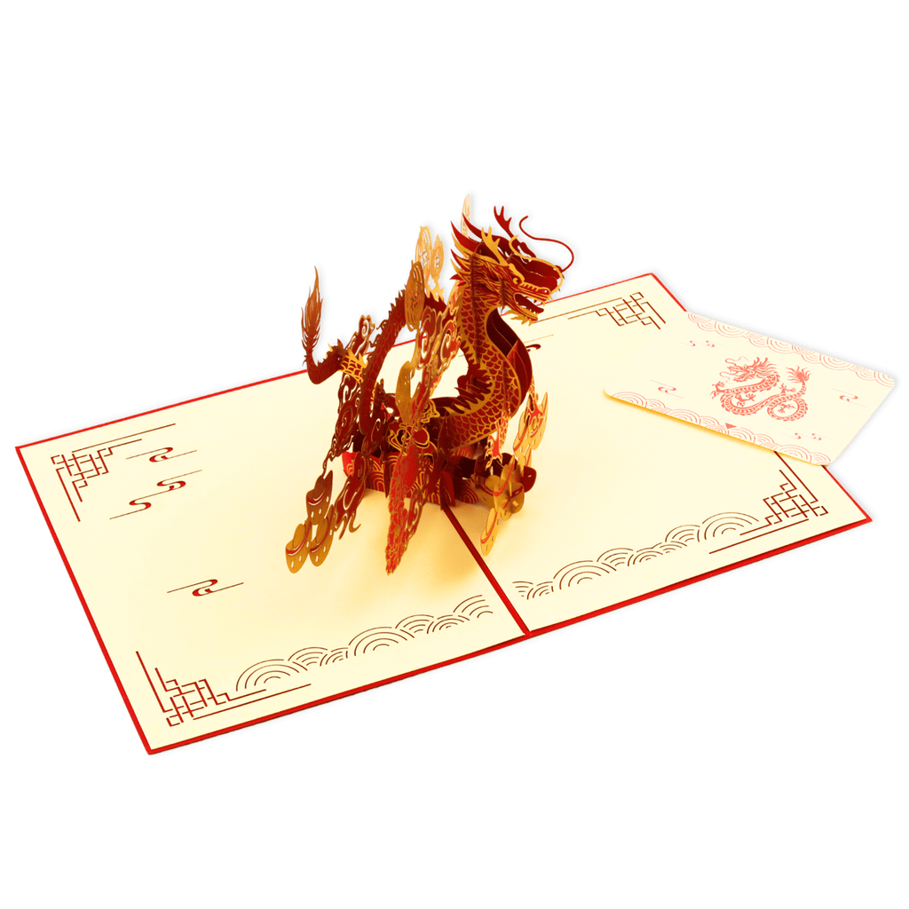 3D Pop - Up Karte Drache - DORAFIORA