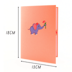3D Pop - Up Karte Elefant - DORAFIORA