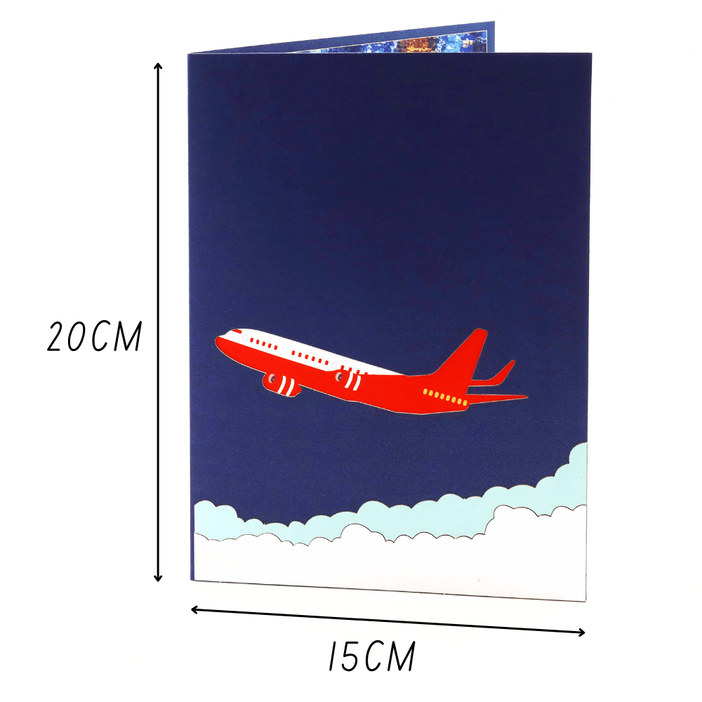 3D Pop - Up Karte Flugzeug - DORAFIORA
