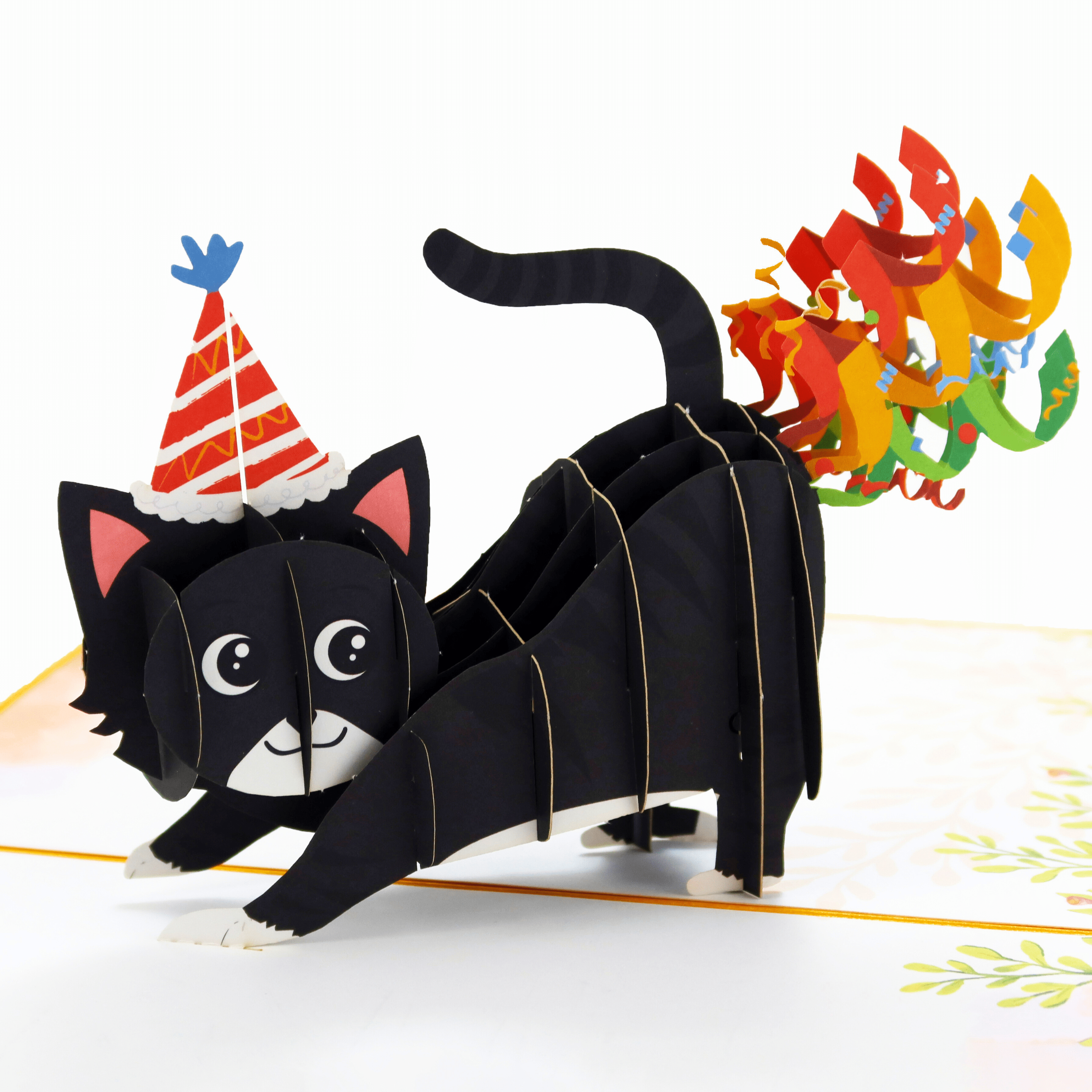 3D Pop - Up Karte Geburtstagskarte Katze - DORAFIORA