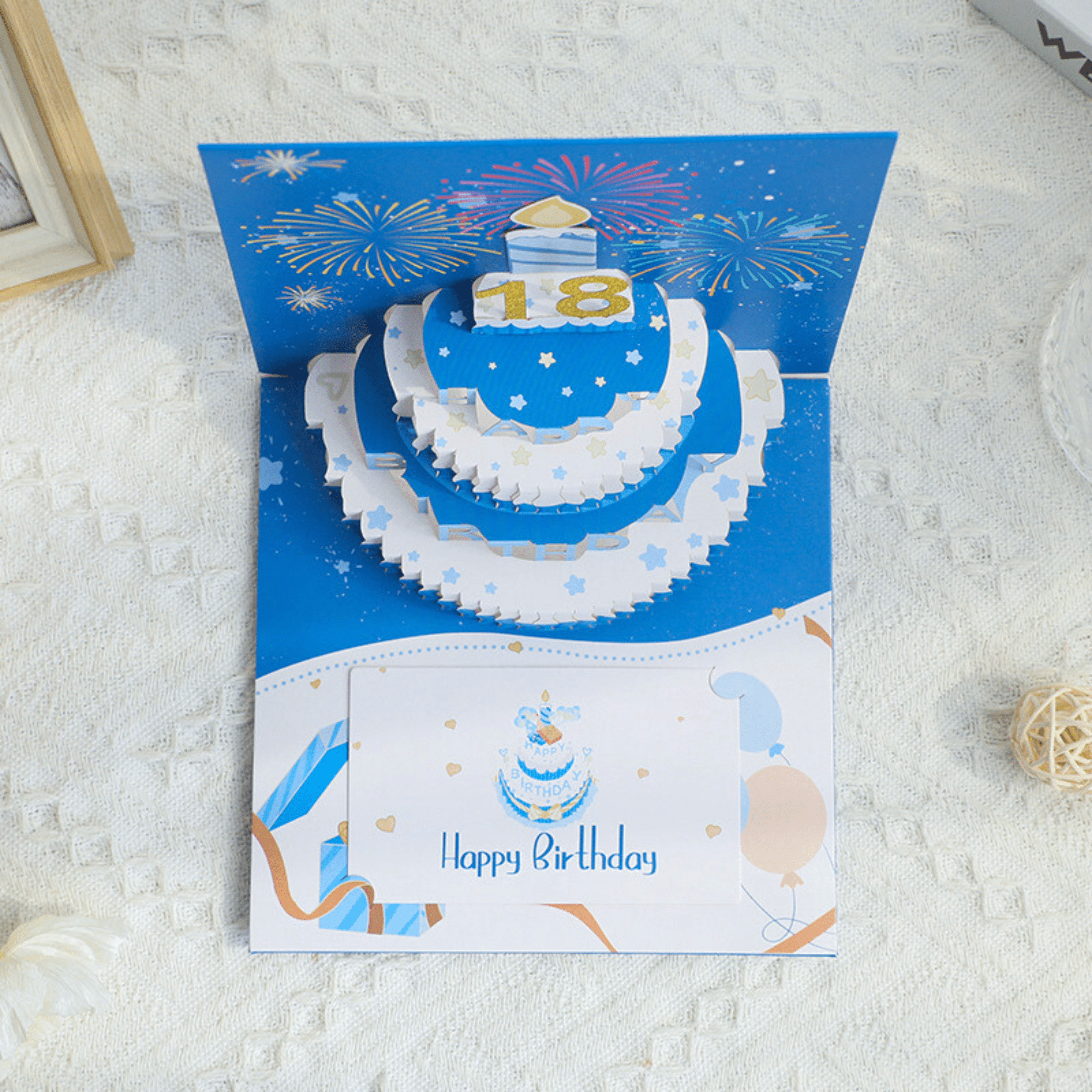 3D Pop - Up Karte Geburtstagstorte - DORAFIORA