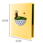 3D Pop - Up Karte Golfer - DORAFIORA