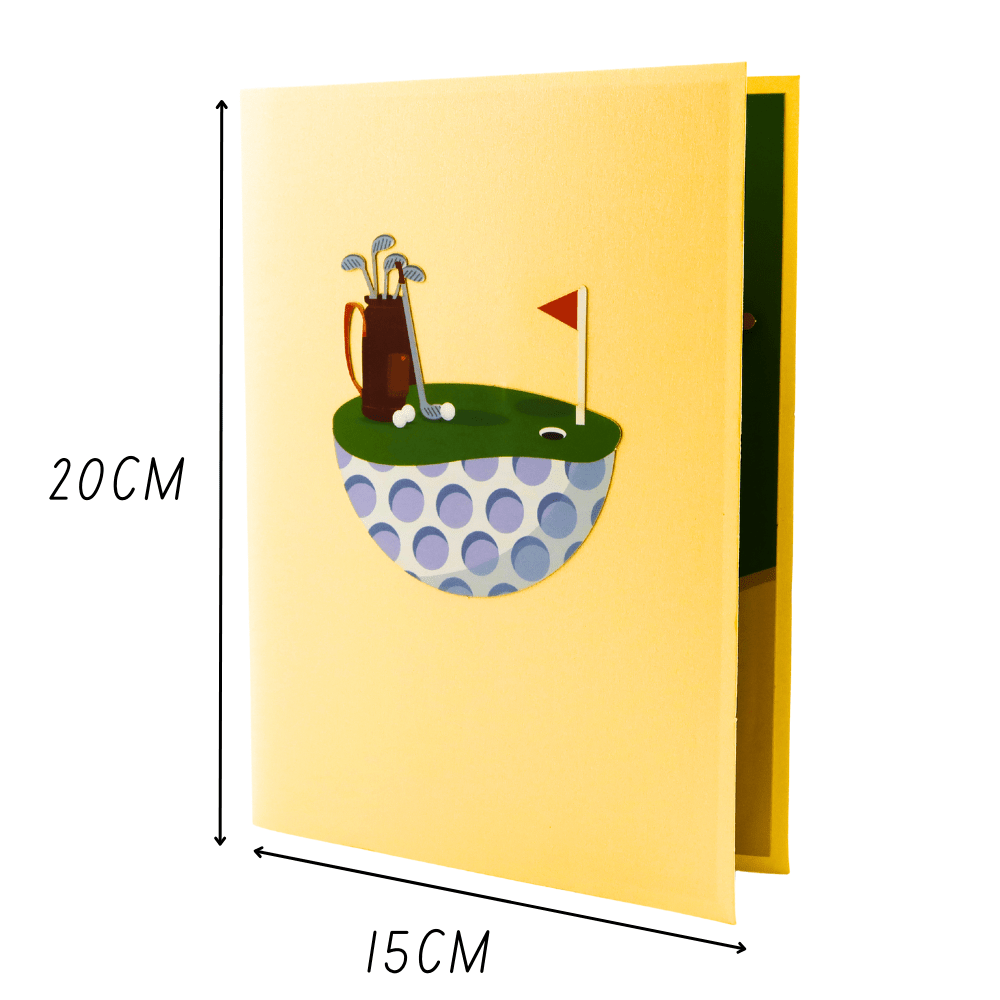 3D Pop - Up Karte Golfer - DORAFIORA