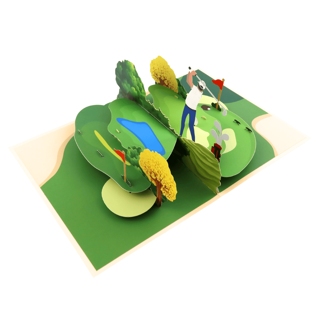 3D Pop - Up Karte Golfer - DORAFIORA