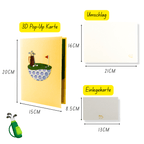 3D Pop - Up Karte Golfer - DORAFIORA