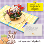3D Pop - Up Karte Hase - DORAFIORA