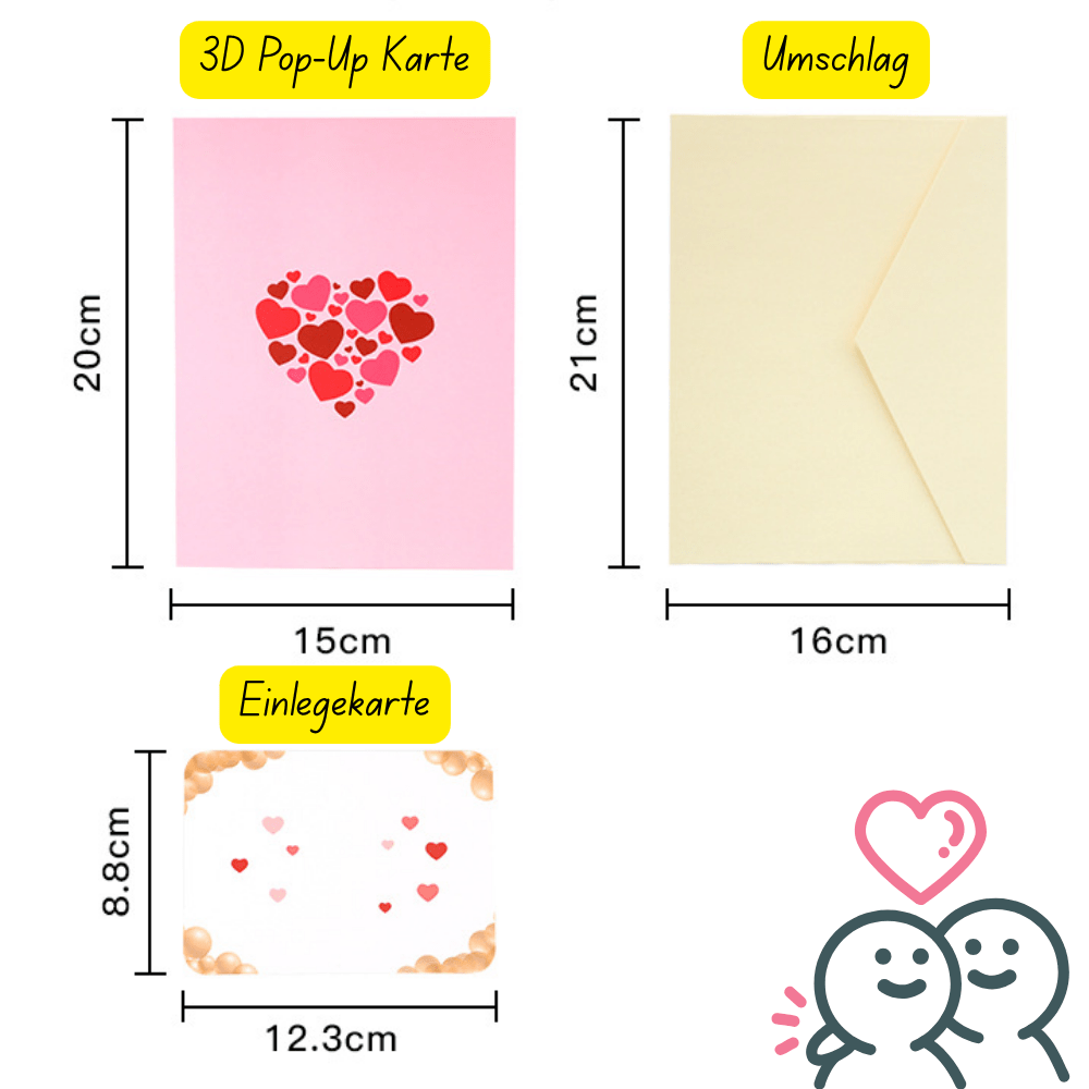 3D Pop - Up Karte Herzbaum - DORAFIORA