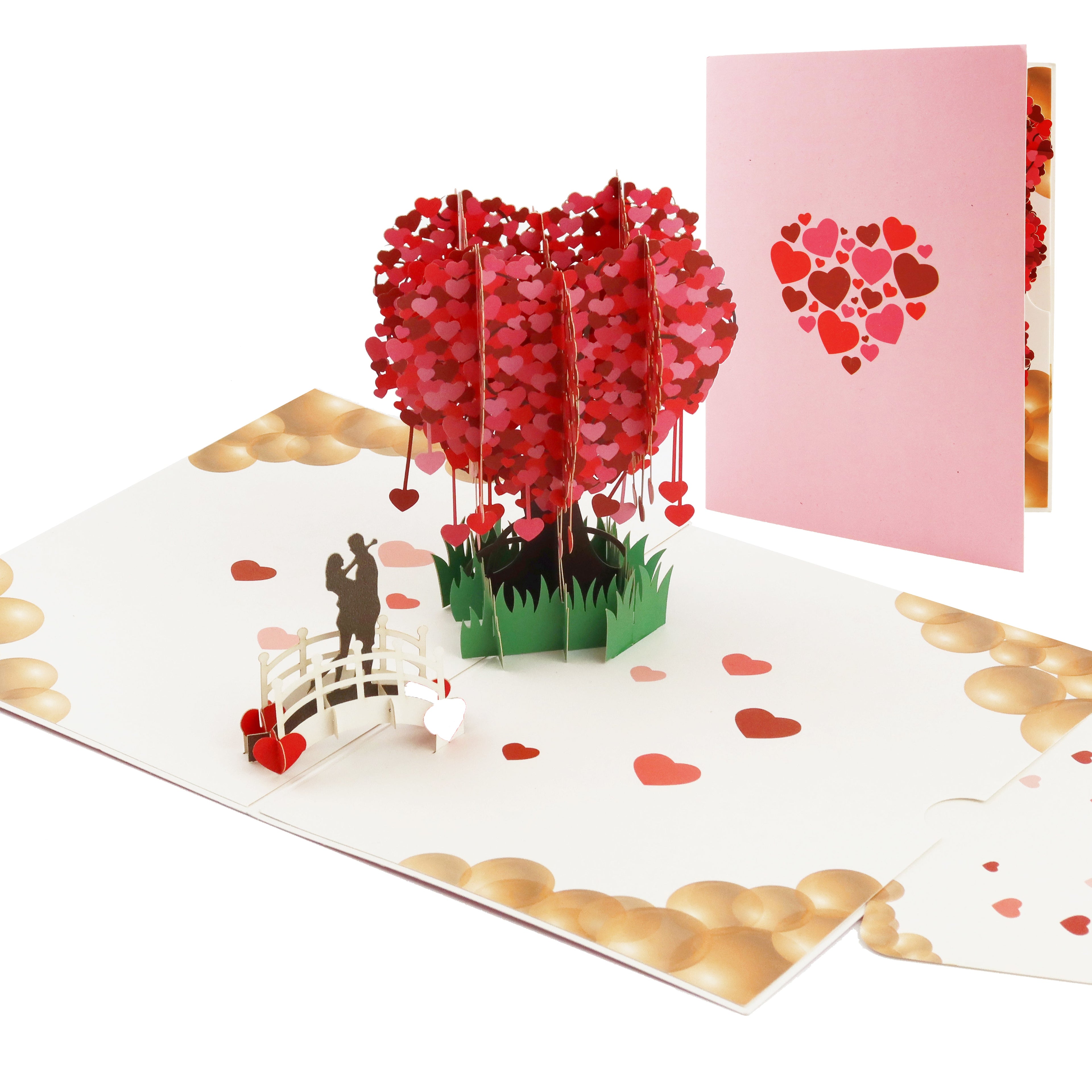 3D Pop - Up Karte Herzbaum - DORAFIORA