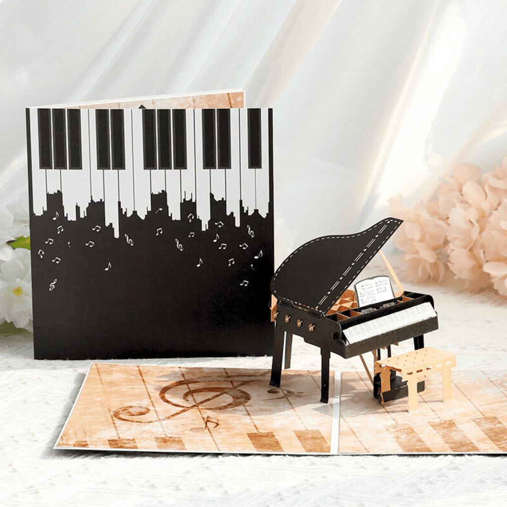 3D Pop - Up Karte Klavier Piano - DORAFIORA