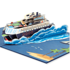 3D Pop - Up Karte Kreuzfahrtschiff - DORAFIORA