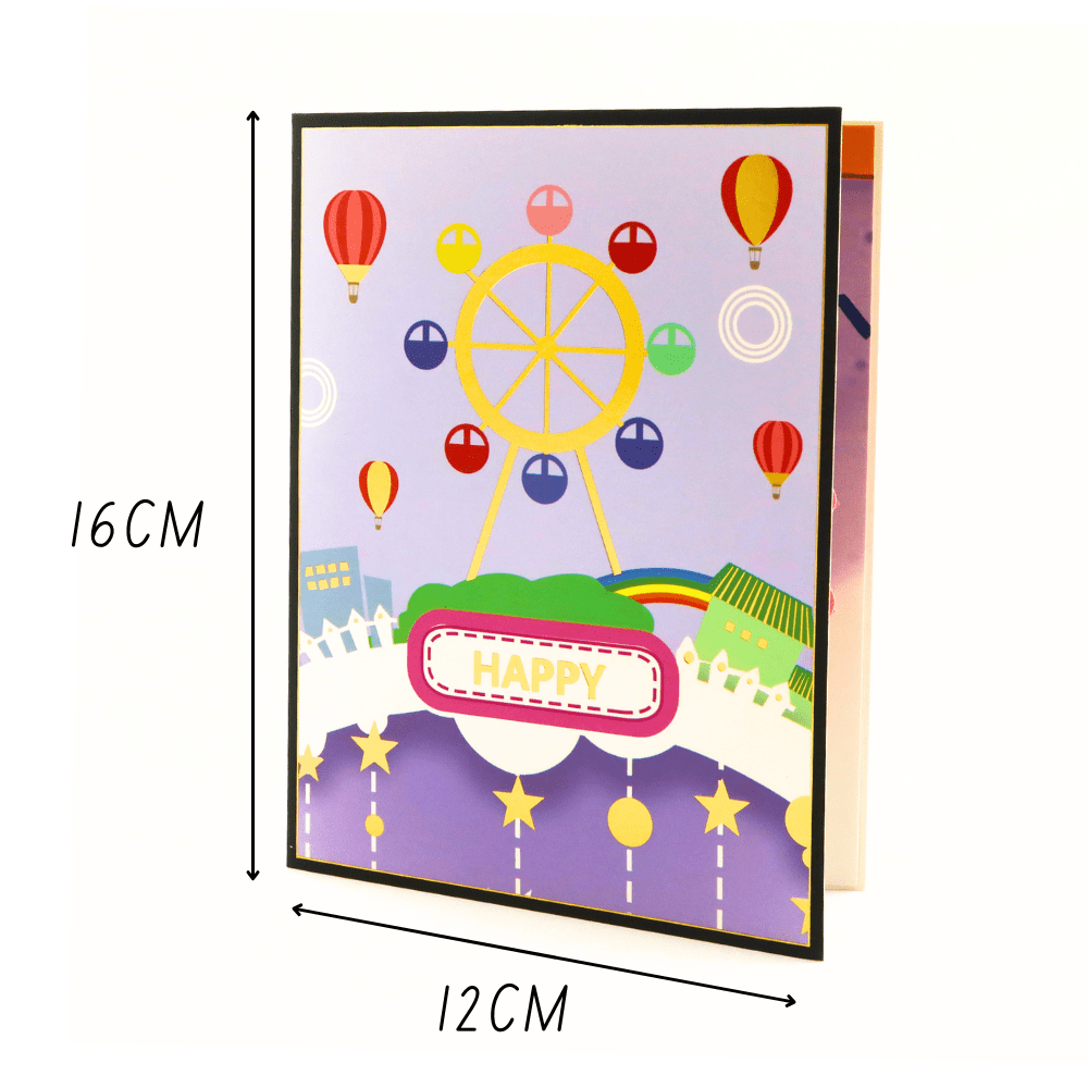 3D Pop - Up Karte Riesenrad - DORAFIORA