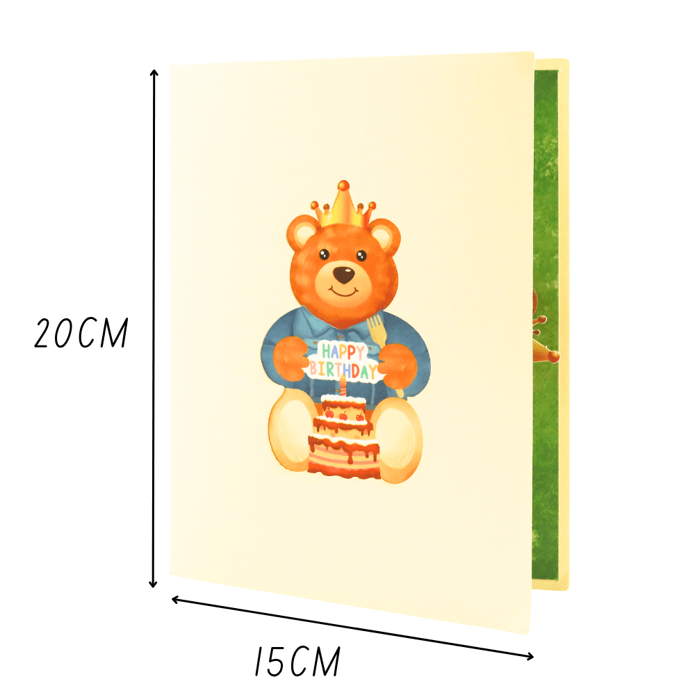 3D Pop - Up Karte Teddy Bär - DORAFIORA