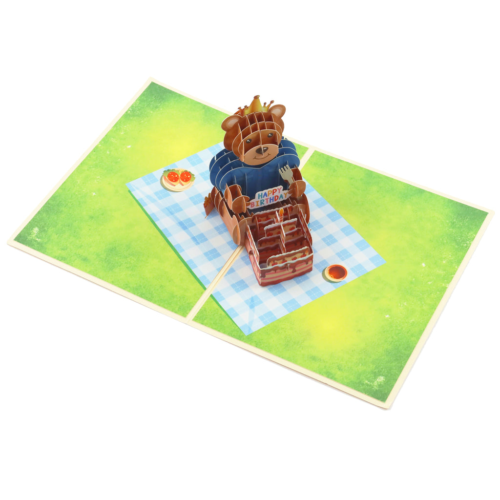 3D Pop - Up Karte Teddy Bär - DORAFIORA