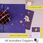3D Pop-Up Karte Astronaut
