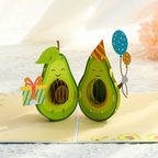3D Pop-Up Karte Avocado