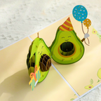 3D Pop-Up Karte Avocado