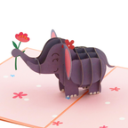 3D Pop-Up Karte Elefant