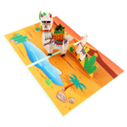3D Pop-Up Karte Alpaka Party