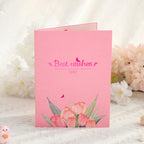 3D Pop-Up Karte Blumenstrauß Tulpen