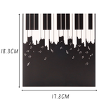 3D Pop-Up Karte Klavier Piano