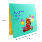 3D Pop-Up Geburtstagskarte Teddybär