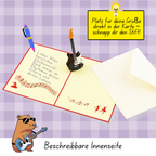 3D Pop-Up Karte E-Gitarre