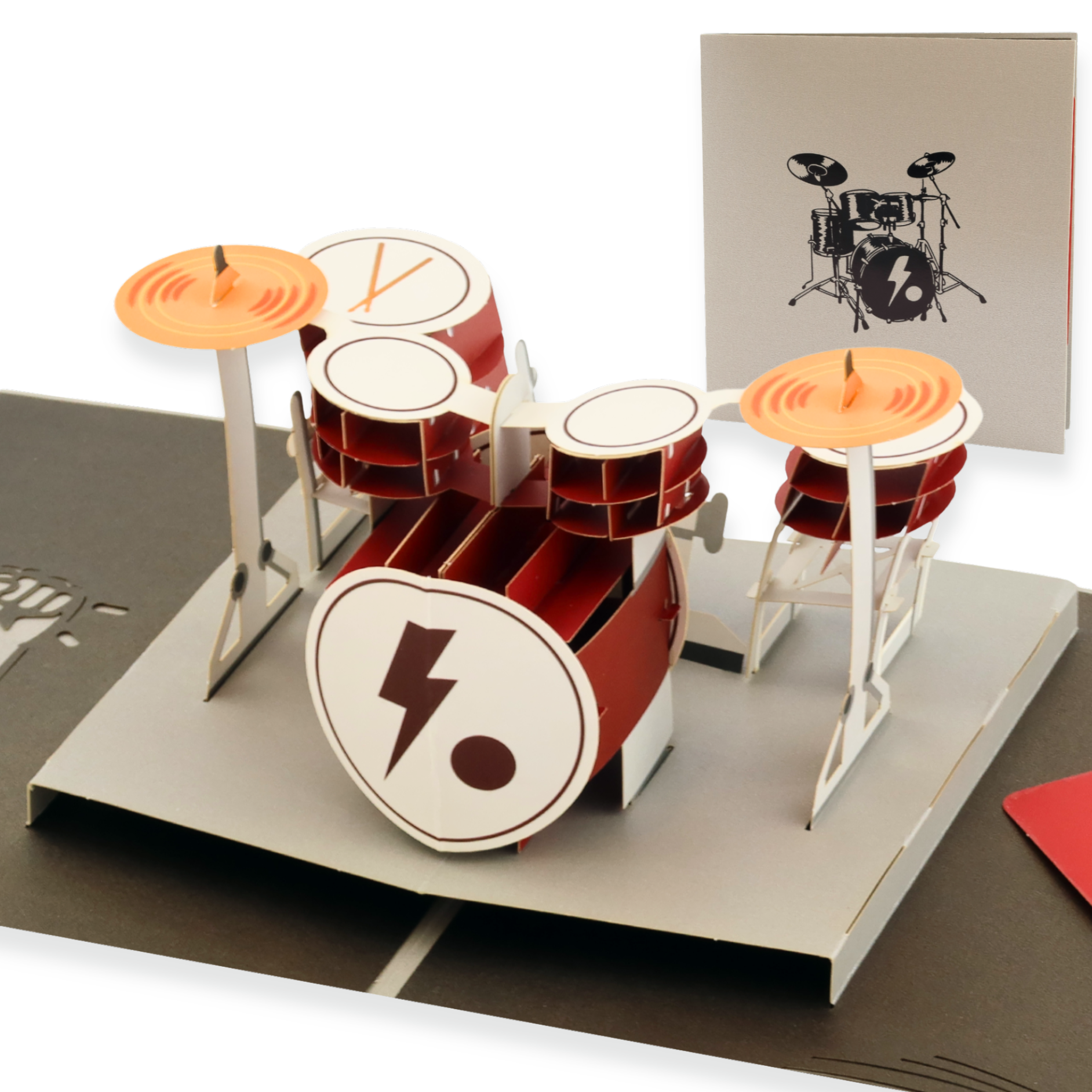 Pop-Up Karte Drums